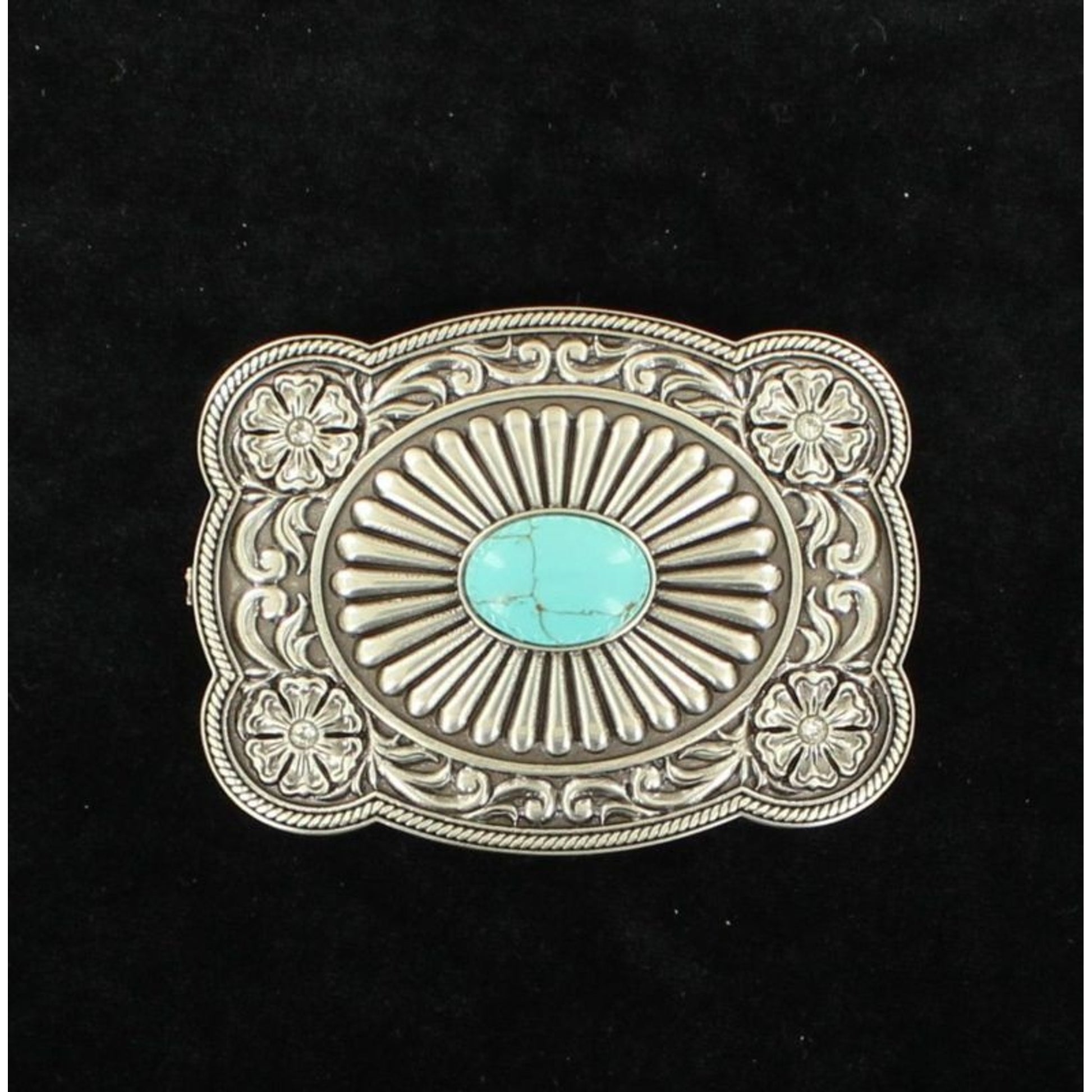 Blazin Roxx Scallop Edge Envelope Stone Buckle Tur