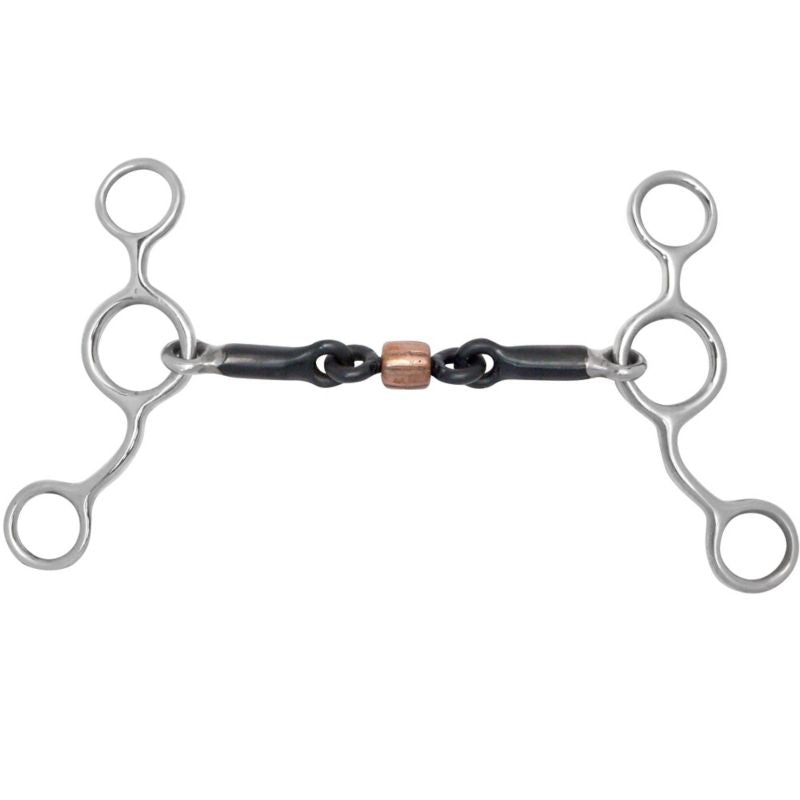 Toklat Dogbone With Roller Jr Cowhorse Gag Bit 5 Brn