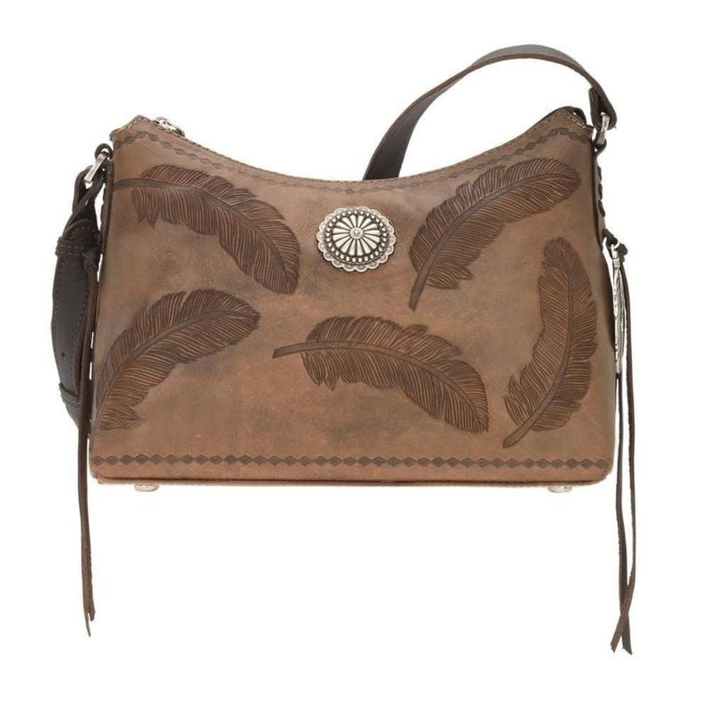American West Sacred Bird Zip Top Shoulder Bag