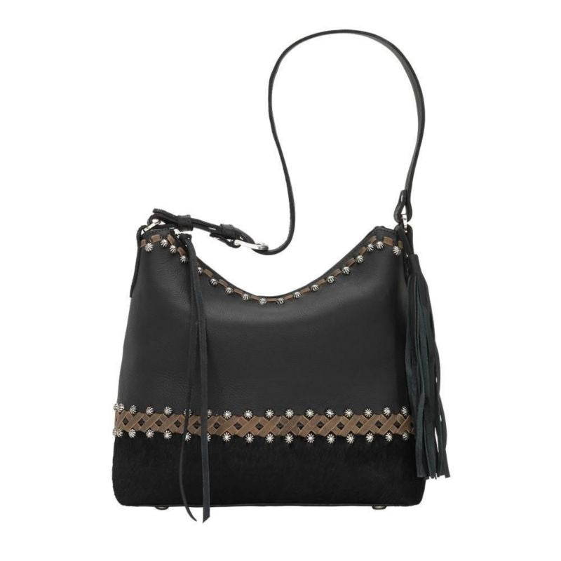 American West Wild Horses Zip Top Shoulder Bag