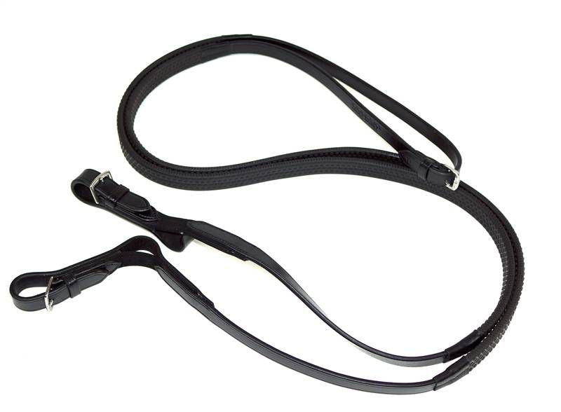 Nunn Finer Rein Aid Rubber Rein/ Elastic End Bk
