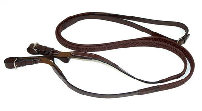 Nunn Finer Rein Aid Soft Grip Rein Elastic End Blk