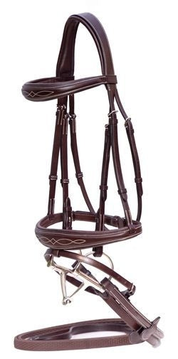 Nunn Finer Federica Flash Bridle Oversize Havana