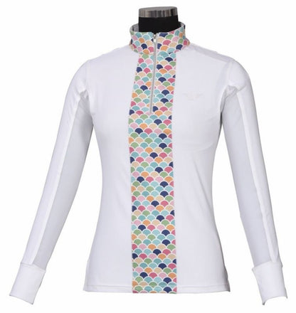 Tuffrider Ladies Iris Equicool Riding Shirt 1X Brn