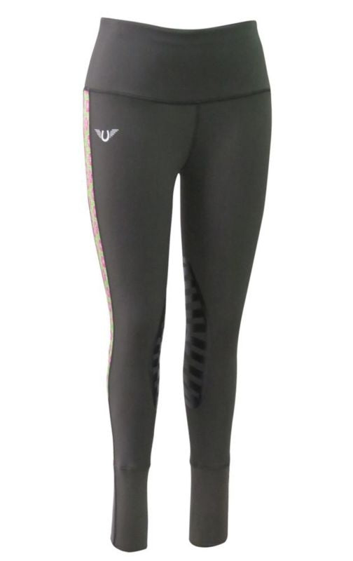 Tuffrider Ladies Athena Equicool Tight Lg Brn