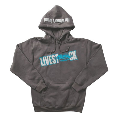 Weaver Leather Livestock Hoodie LG Gray/Blue