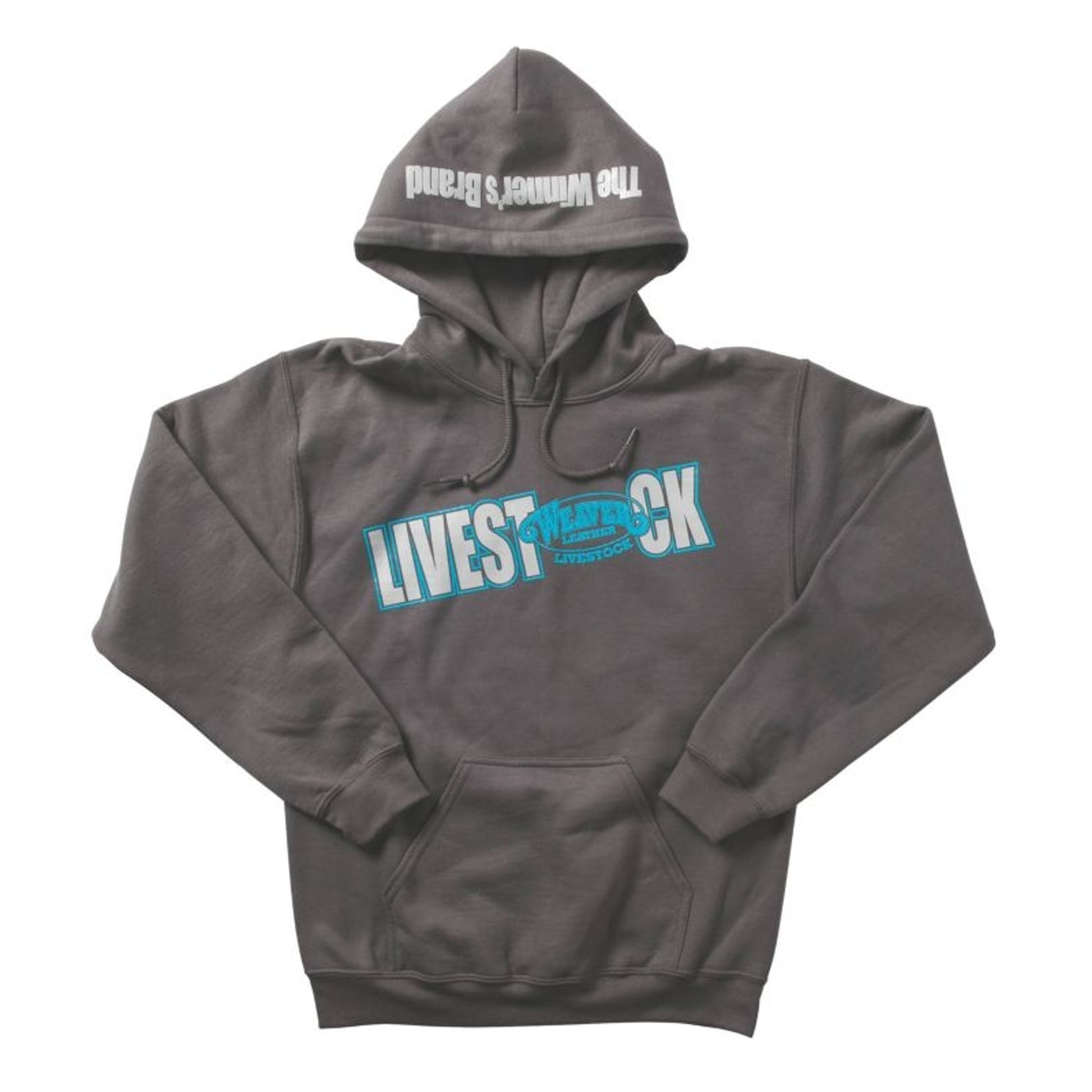 Weaver Leather Livestock Hoodie LG Gray/Blue