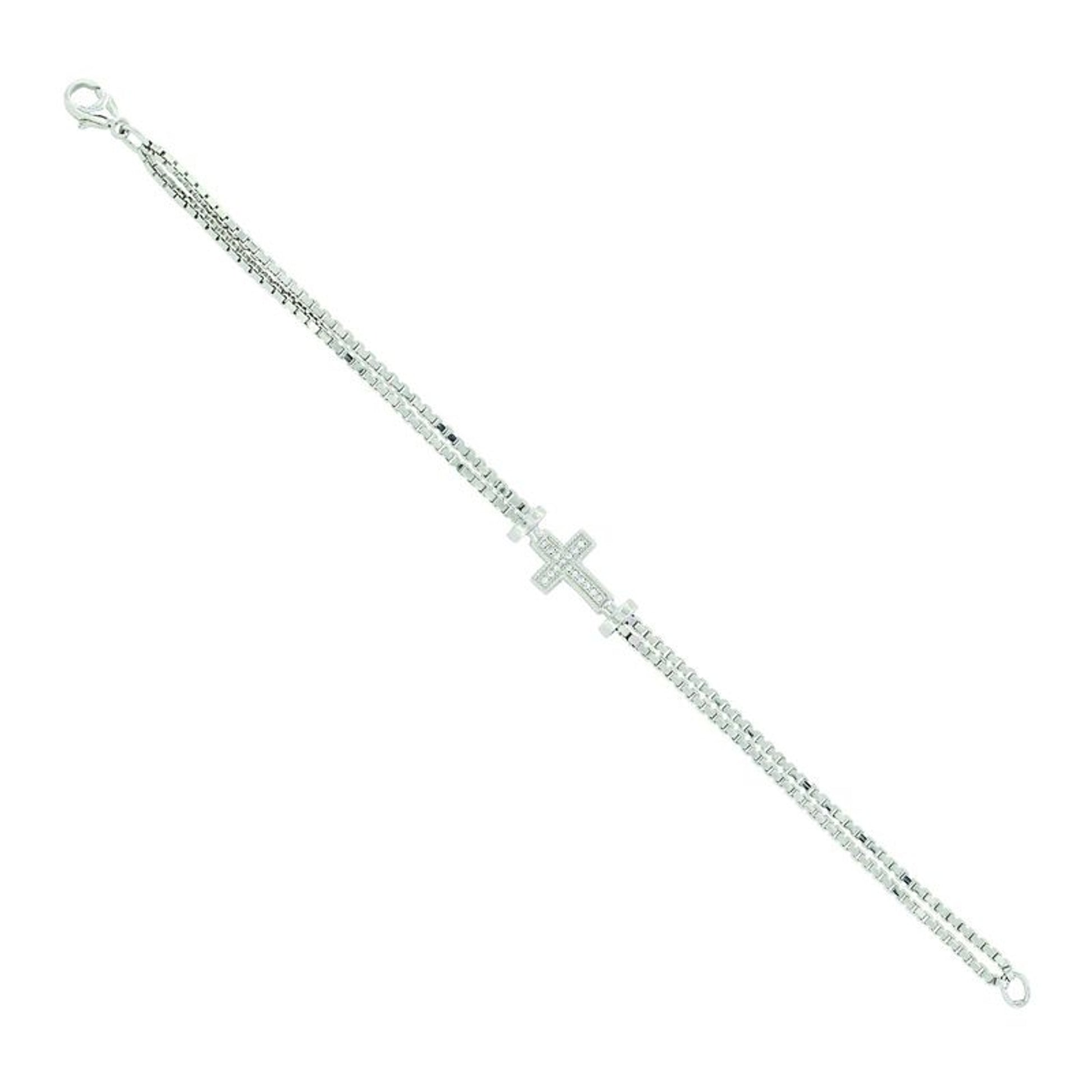 MontanaSilver In The Middle Of Faith BraceletBk/Wh