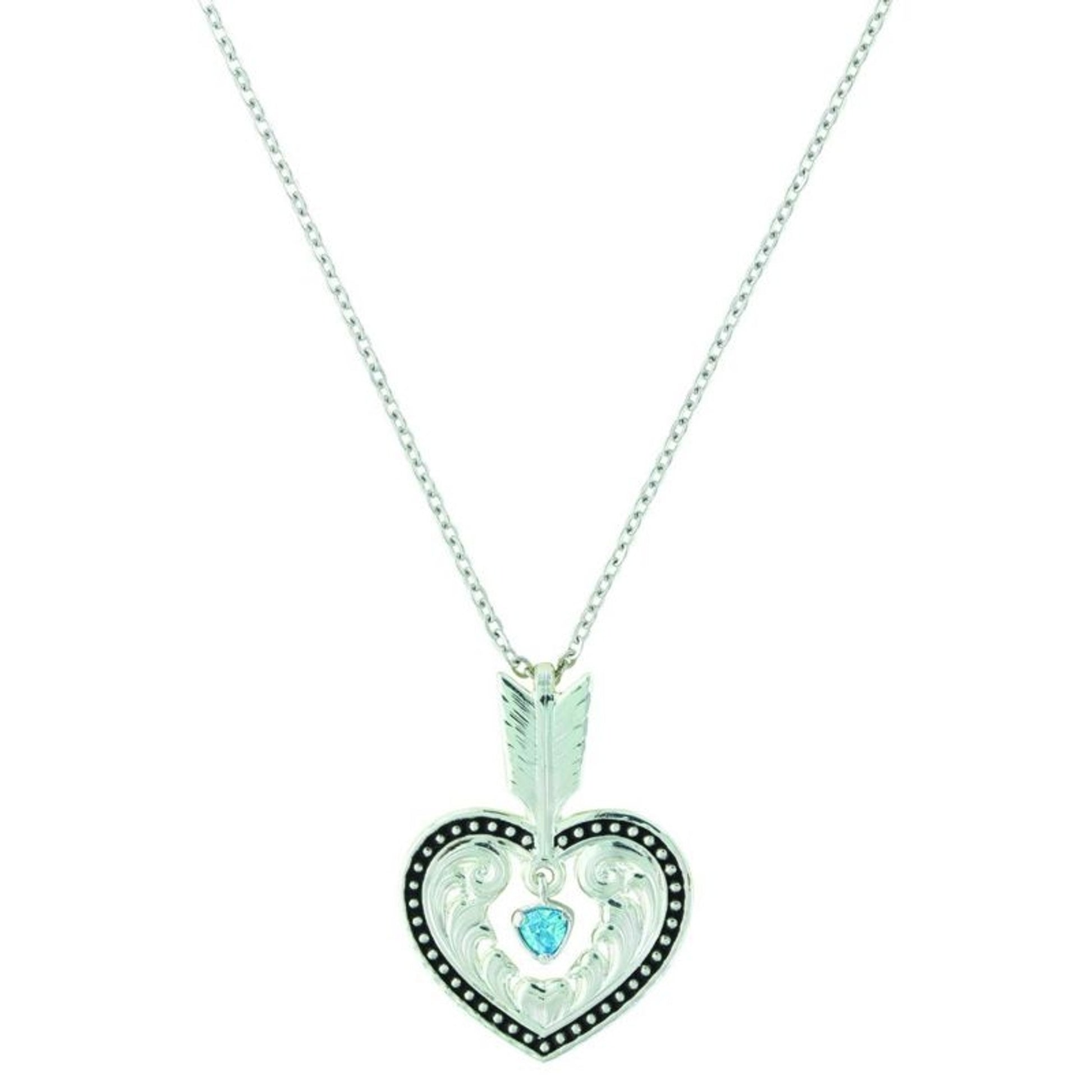 Shot In The Heart With A Big Sky Arrow Necklace