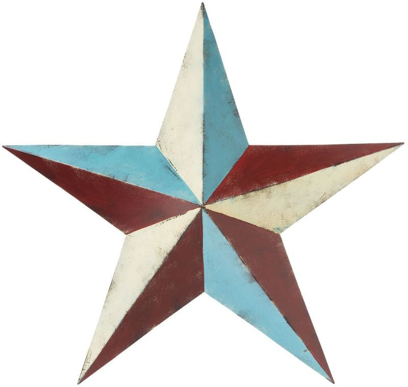 Decorative Star - 24 Multi-ColorBk/Wh