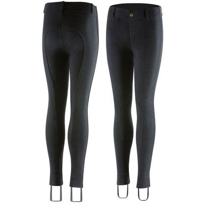 Horze Nora Kids Pull-On Knee Patch Jods XXS Black