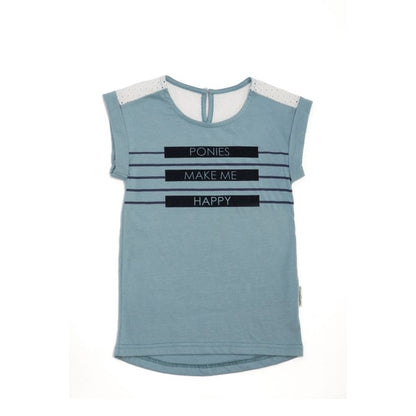 Horseware Girls Novelty Tee 3-4 Moroccan Blue