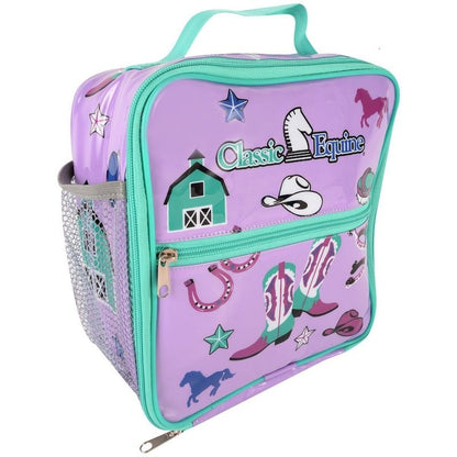 Classic Equine Lunch BoxBk/Wh