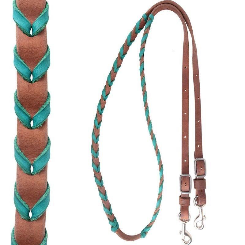 Martin Saddlery Laced Harness Barrel Reins