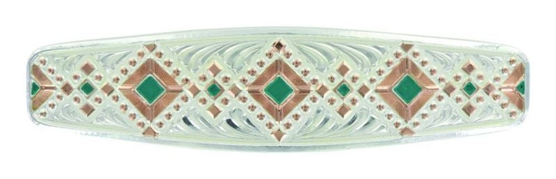 Montana SilverTwoTone Southwestern Beats Barrette