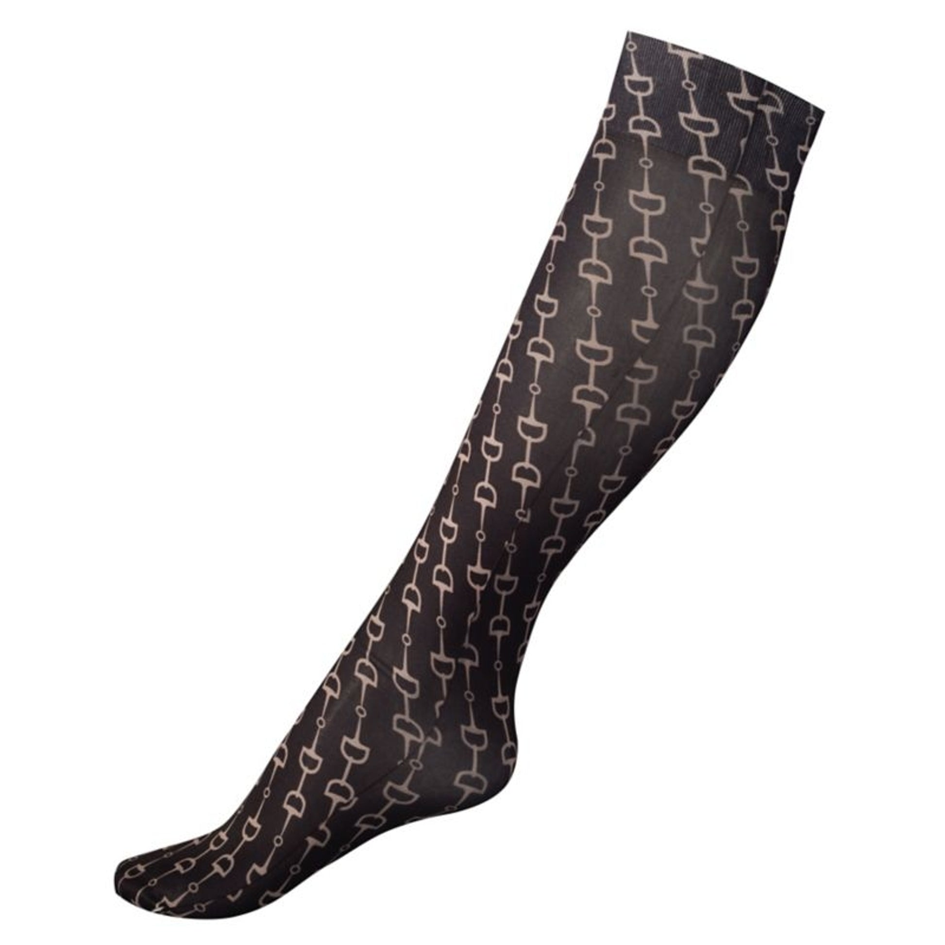 HorZe Kids Amira Thin Printed Socks Black/Gray