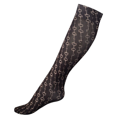 HorZe Kids Amira Thin Printed Socks Black/Gray