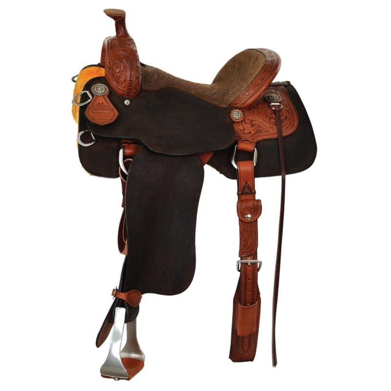 Reinsman Camarillo Gold All Around Saddle 14W Choc