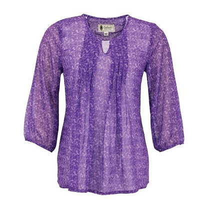 Outback Ladies Anna Blouse 1X Purple