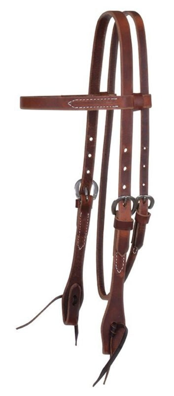 Classic Smooth Rose Harness Browband Headstall Br
