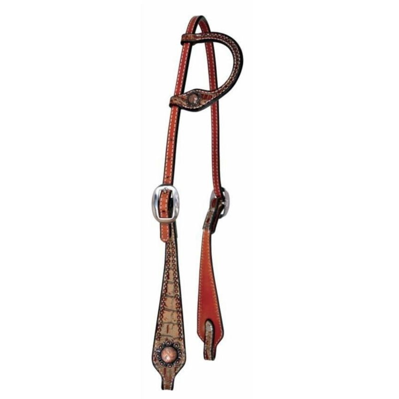 Sure Fit Copper Berry One Ear Headstall Brn