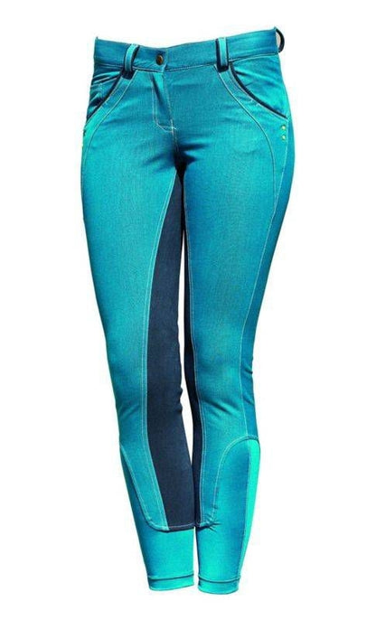 Horseware Ladies Ltd. Edition Denim Breech 34 Teal