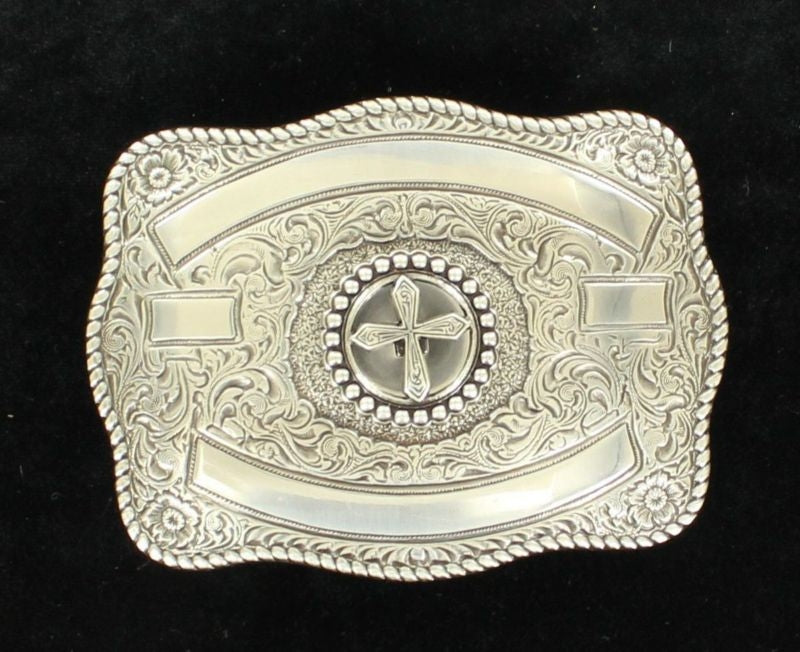 Crumrine Rectangle Cross Trophy Buckle