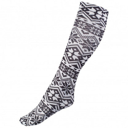 HorZe Kids Amira Thin Printed Socks Black/Gray
