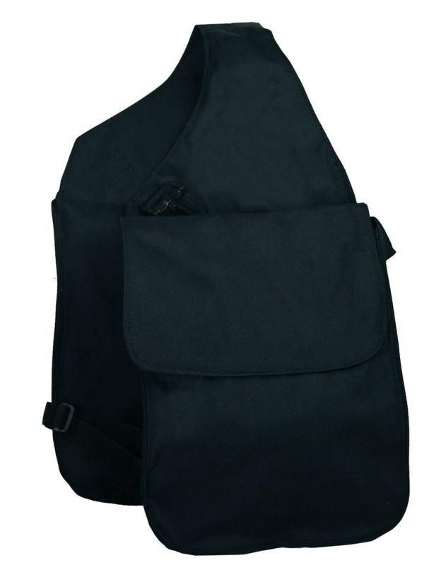 Canvas Saddle Bag Blk