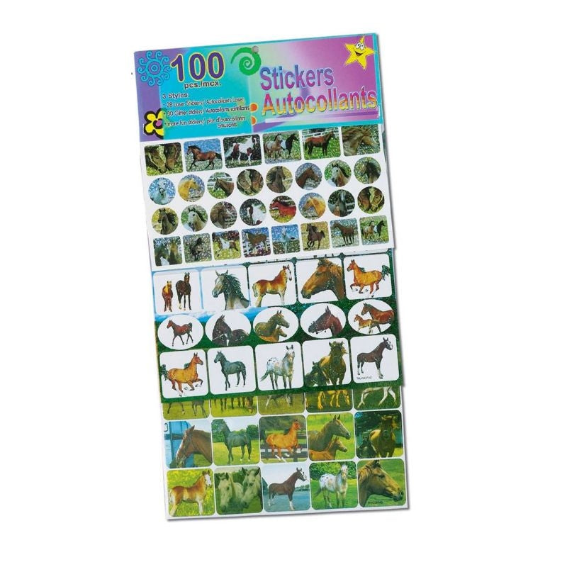 Horse Sticker Set 100 Pieces