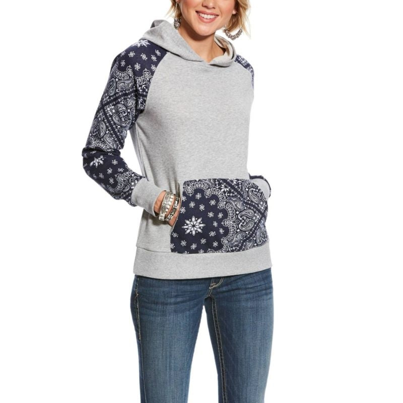 Ariat Ladies REAL Relaxed Hoodie Small Heather Gra