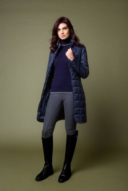 Alessandro Albanese Ladies Insula Quilted Long Coa
