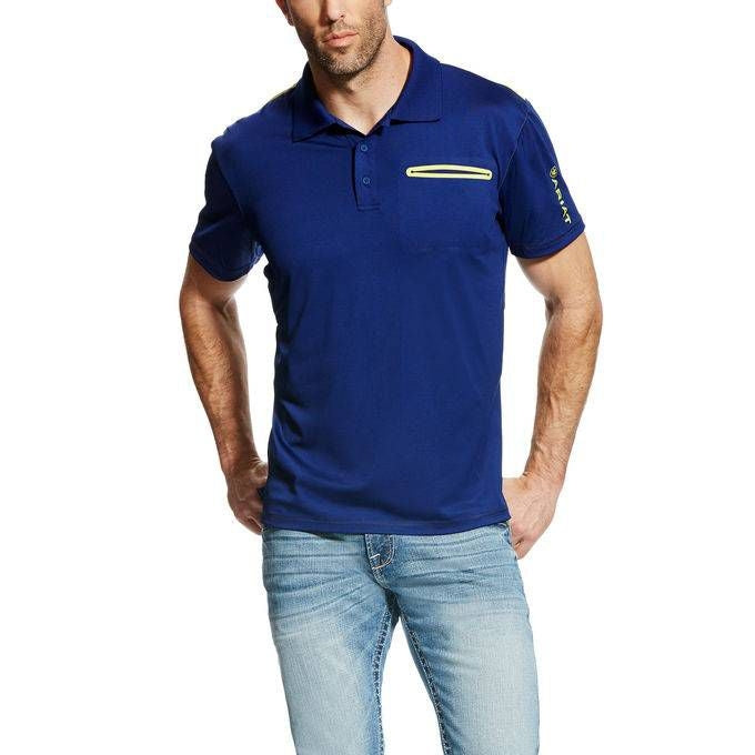 Ariat Men's Freeze Point Polo - Blue Depth Large B