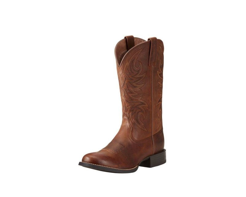 Ariat Mens Sport Horseman Round Toe Boots 11D Tan