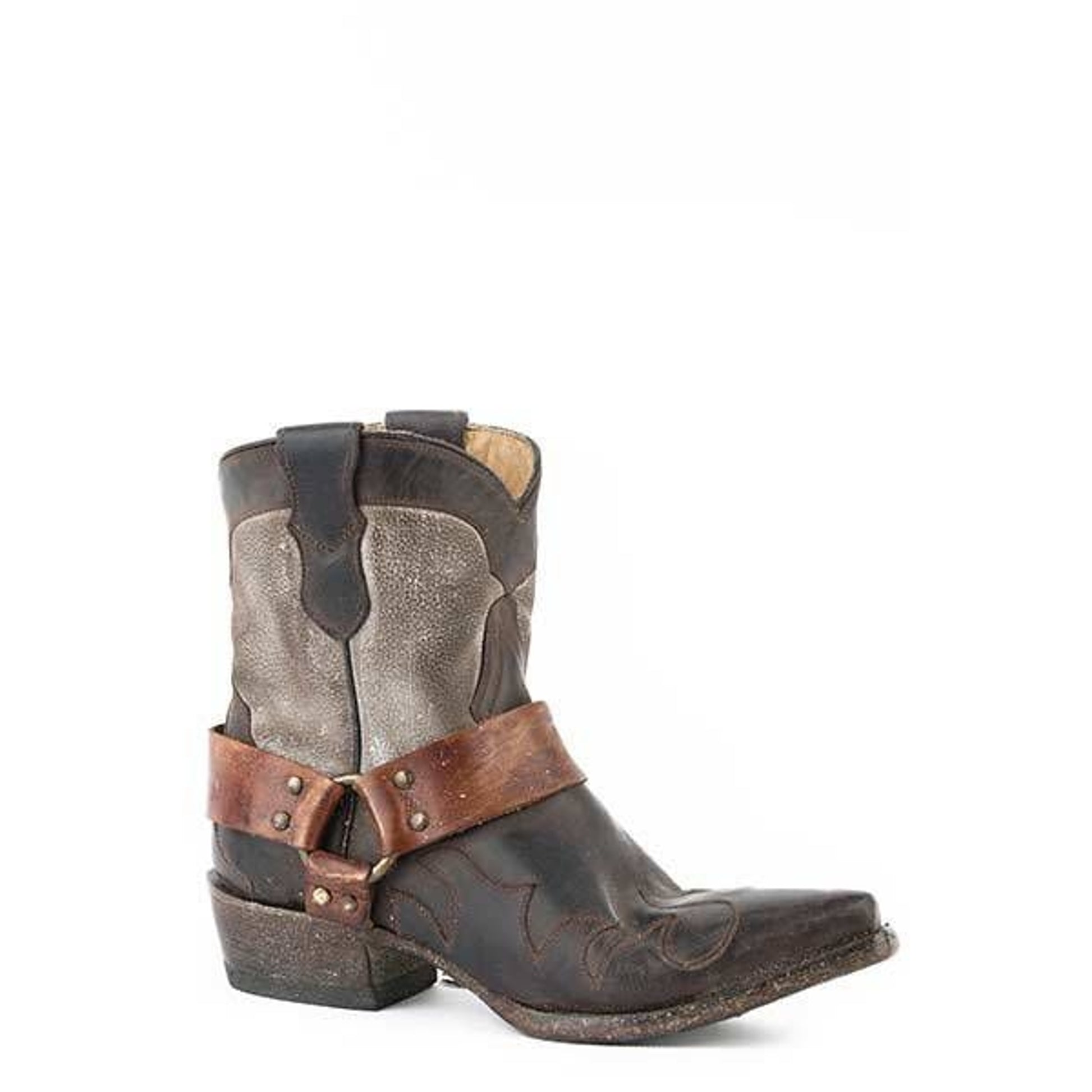 Stetson Ladies Jade Short Boots 7 Brown/Gray