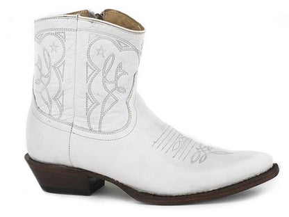 Stetson Ladies Annika Shorty Boots 11 White