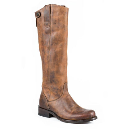 Stetson Ladies Dover Fashion Round Toe Boots 7 Bur