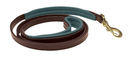 Perri's Slim Padded Leather Dog Leash 5' x 1/2 Hav
