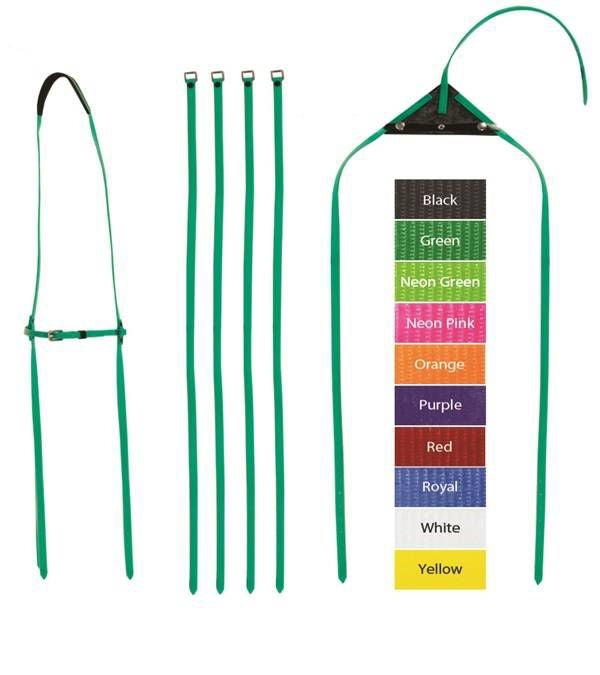 Jacks Hopple Hangers - Sold as a Set 1/2" Neon Gre