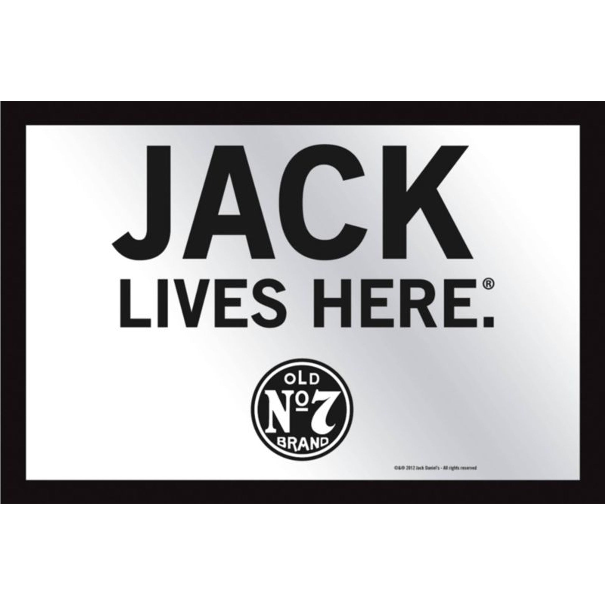 Jack Daniel's Jack Lives Here Mirror 11 3/4 x 7 7/