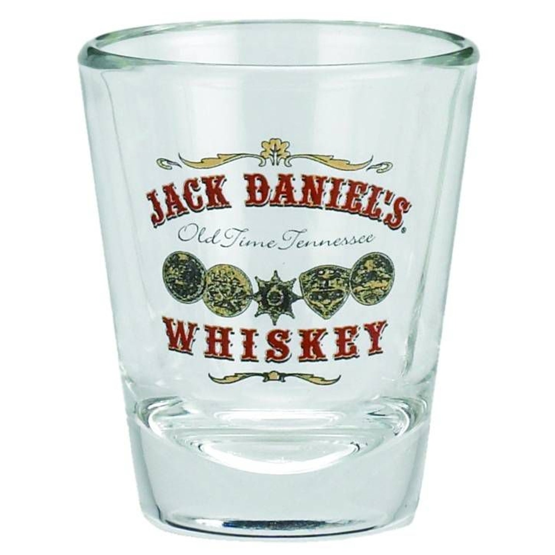 Jack Daniel's Gold Medals Shot Glass 2 oz Clear