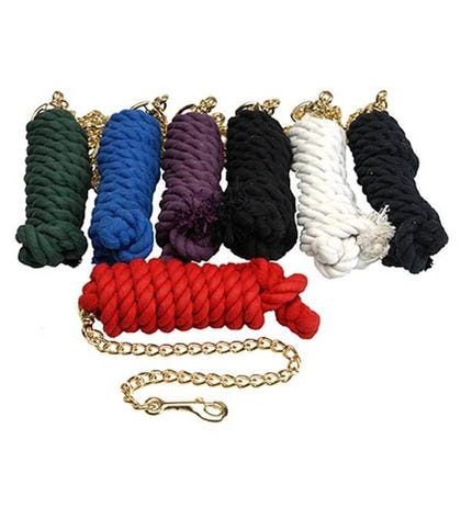 Jacks Cotton Lead Rope with Brass Plated Snap 3/4"