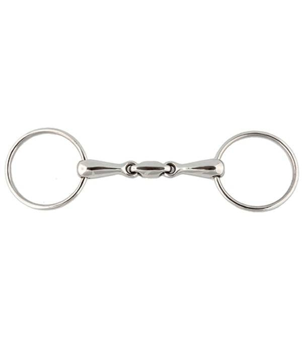 Jacks Horizontal Elliptical Loose Ring Snaffle Bit