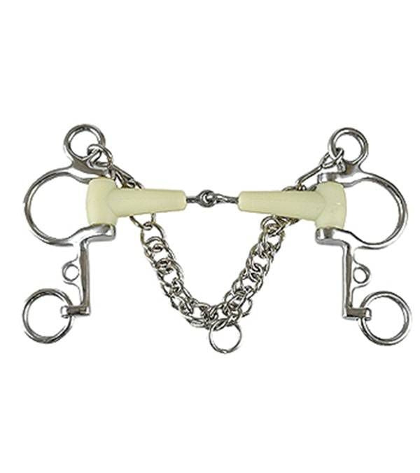 Jacks Apple Pelham Bit with Stainless Steel Rings