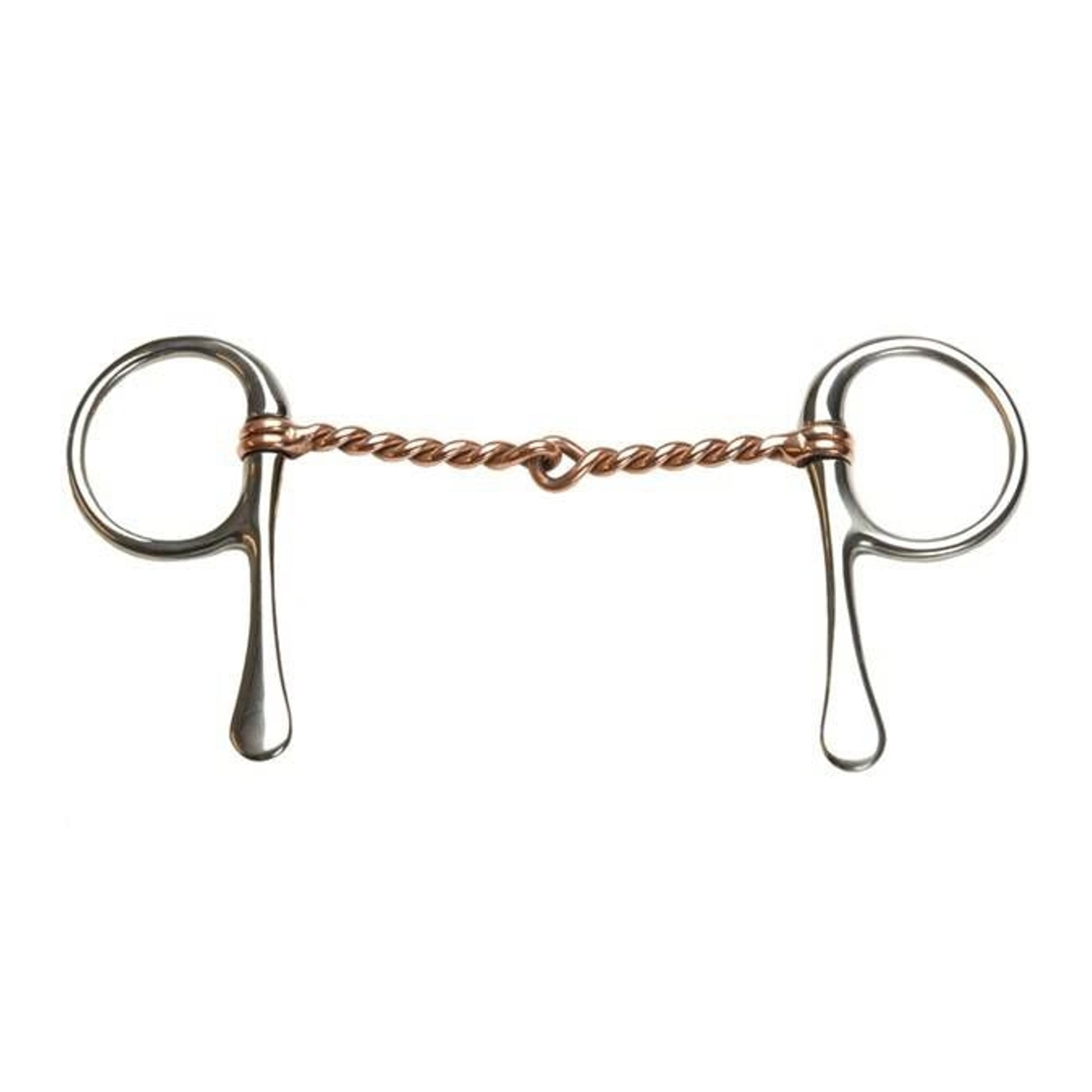 Jacks Copper Twisted Wire Snaffle Bit 5" Stainless
