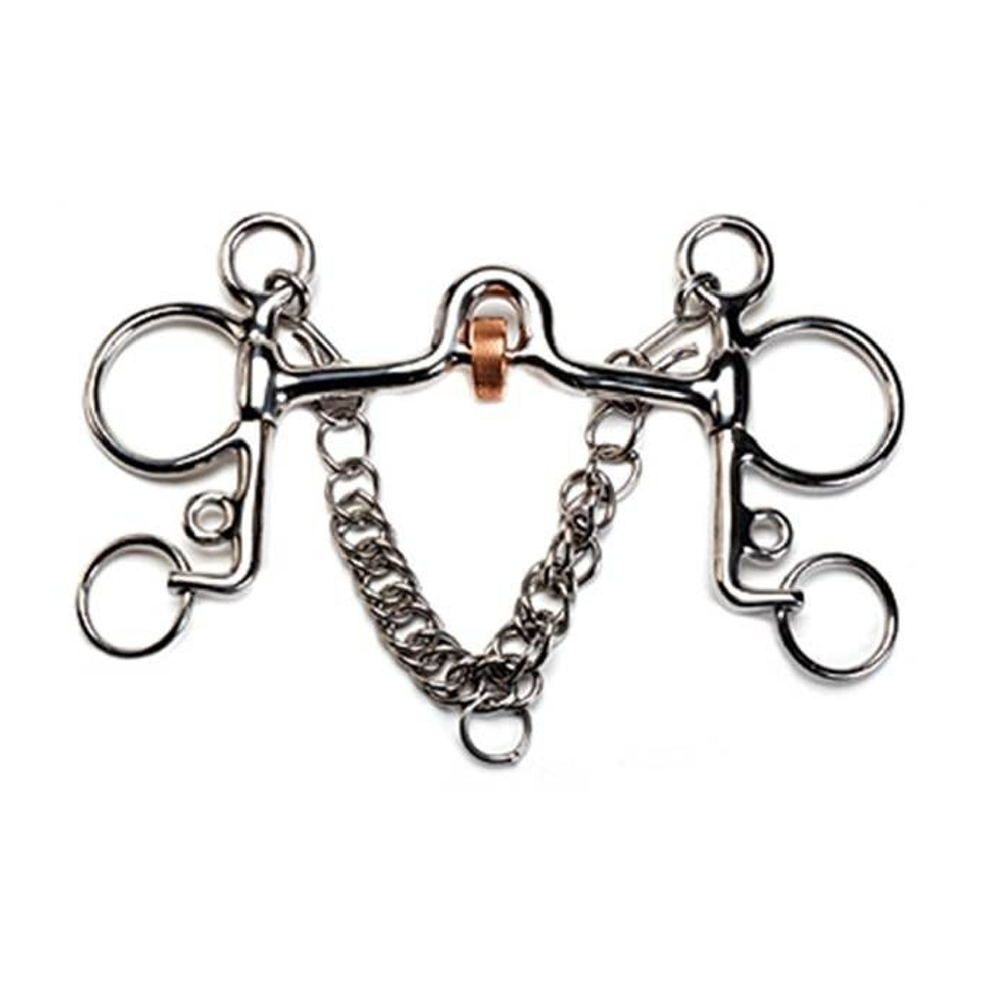 Jacks English Pelham Roller Mouth Bit 5" Stainless