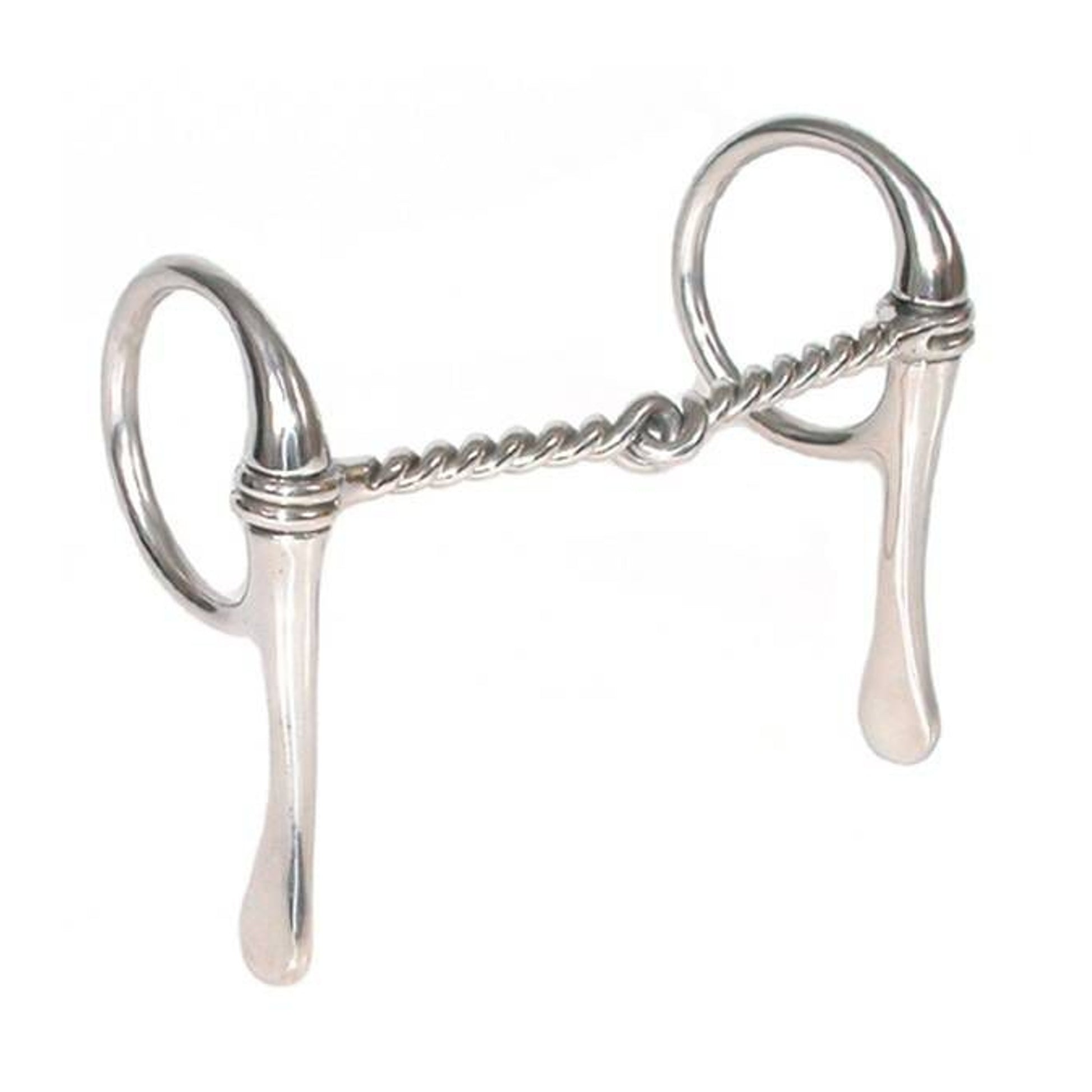 Jacks Half Cheek Twisted Wire Bit 5" Stainless Ste