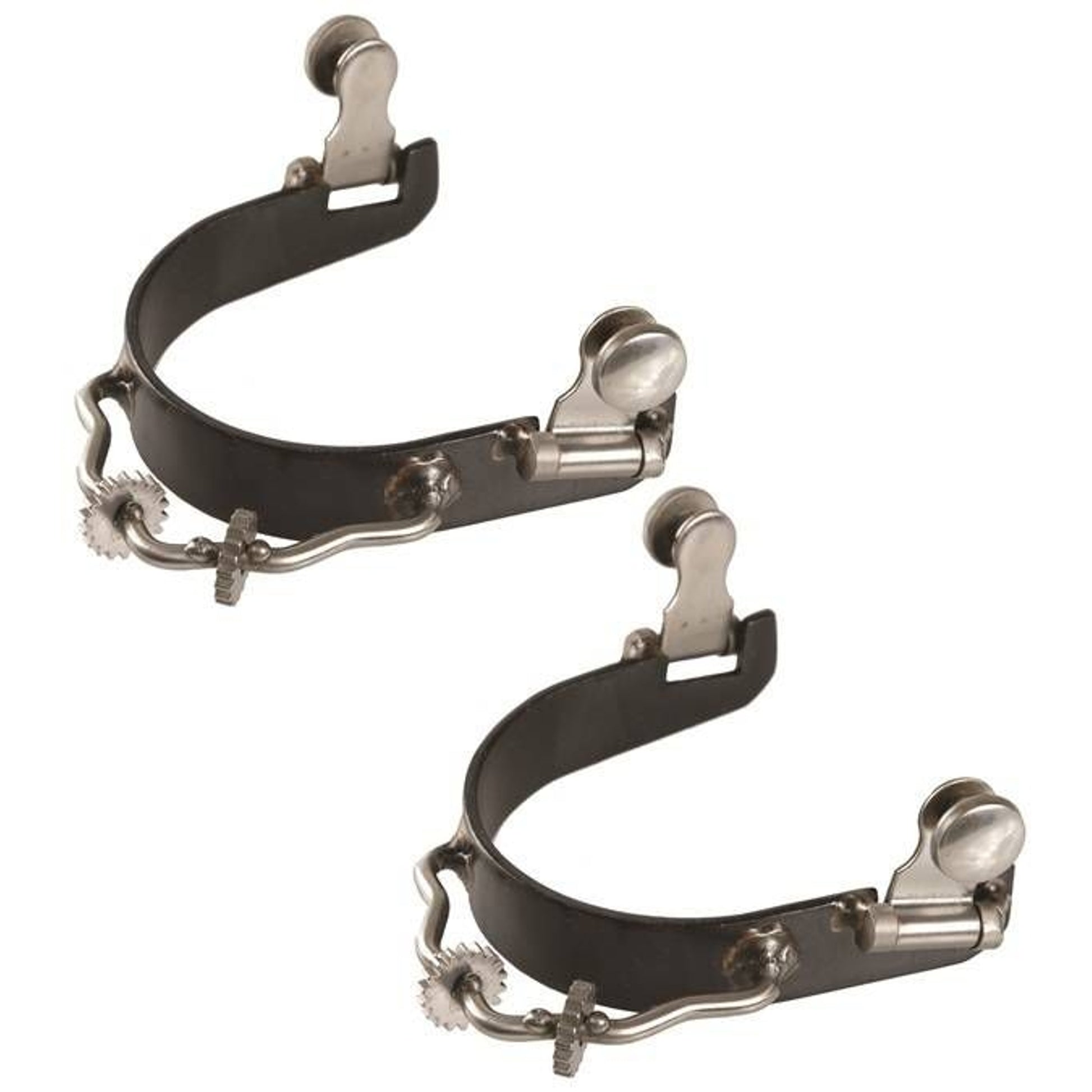 Jacks Bumper Spurs with Rowel Sold in Pairs Black