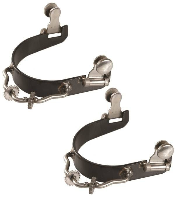 Jacks Bumper Spurs with Rowel Sold in Pairs Black