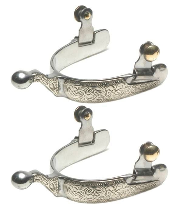 Jacks Show Spurs with Engraved German Silver Trim